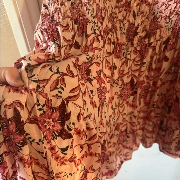 Torrid Woman’s Plus Size Longsleeve Pink Floral Blouse Babydoll Top 4X - Picture 8 of 13